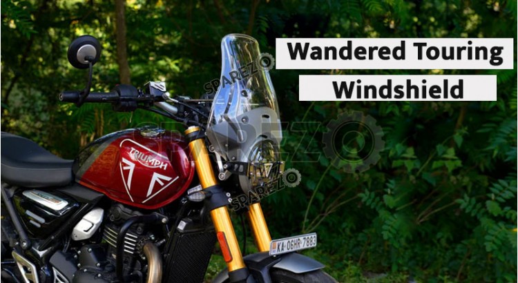 Fit For Triumph Speed 400 Wandered Touring Clear Screen Windshield Kit - SPAREZO